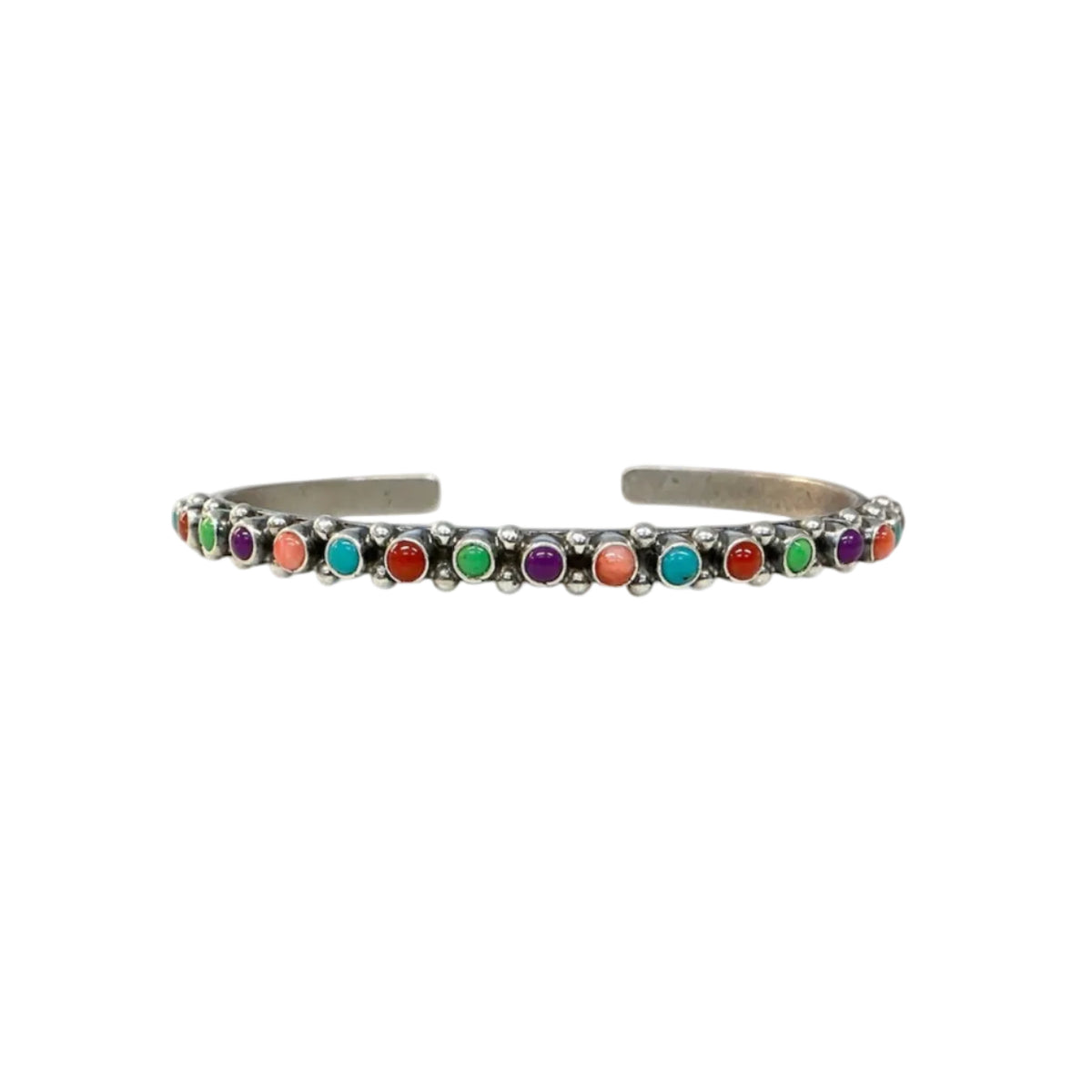 Small Multi Stone Cuff Bracelet