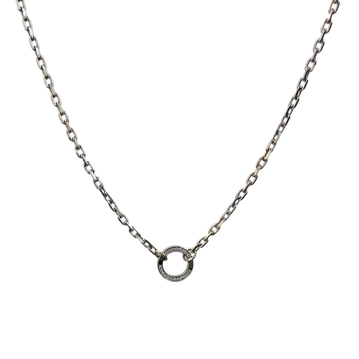White Gold Chain with Diamond Enhancer