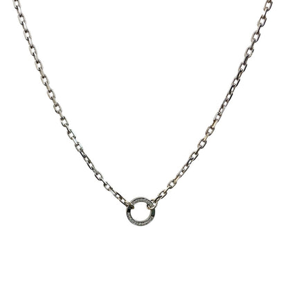 White Gold Chain with Diamond Enhancer