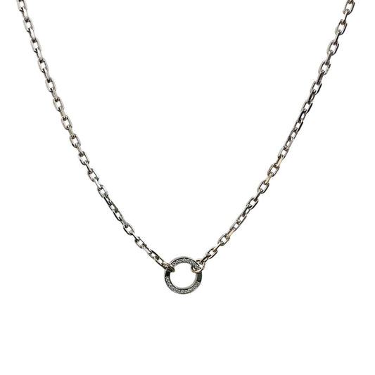 White Gold Chain with Diamond Enhancer