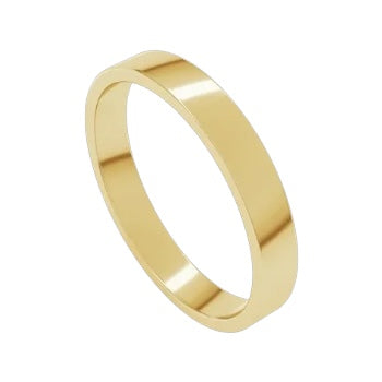 Yellow Gold Flat Band