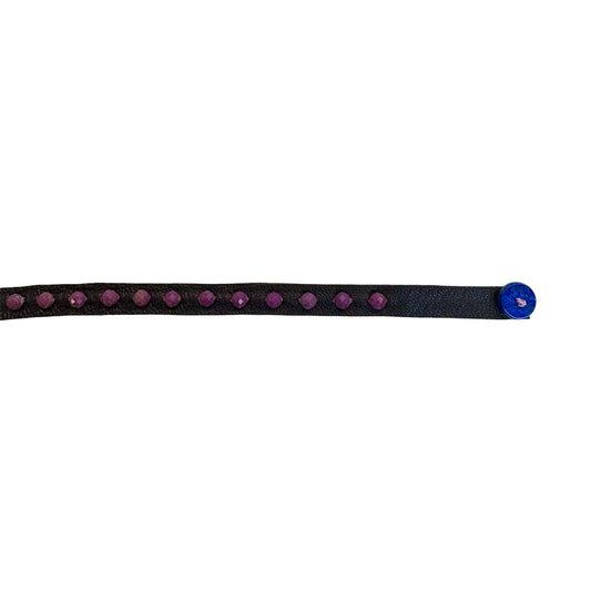 Phosphosiderite Chocolate Leather Bracelet