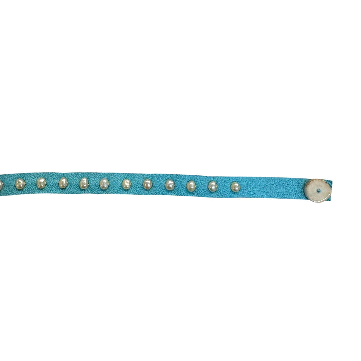 Pearl & Turquoise Leather Bracelet