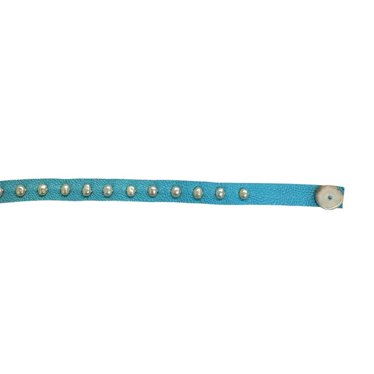 Pearl & Turquoise Leather Bracelet