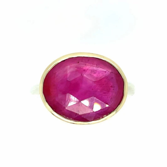 Pink Ruby Cocktail Ring