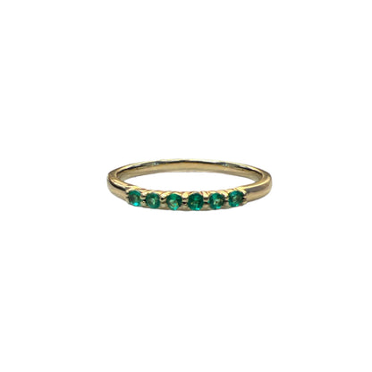 Five Stone Emerald Ring