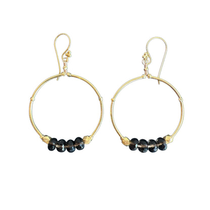 Smokey Quartz Vermeil Earrings