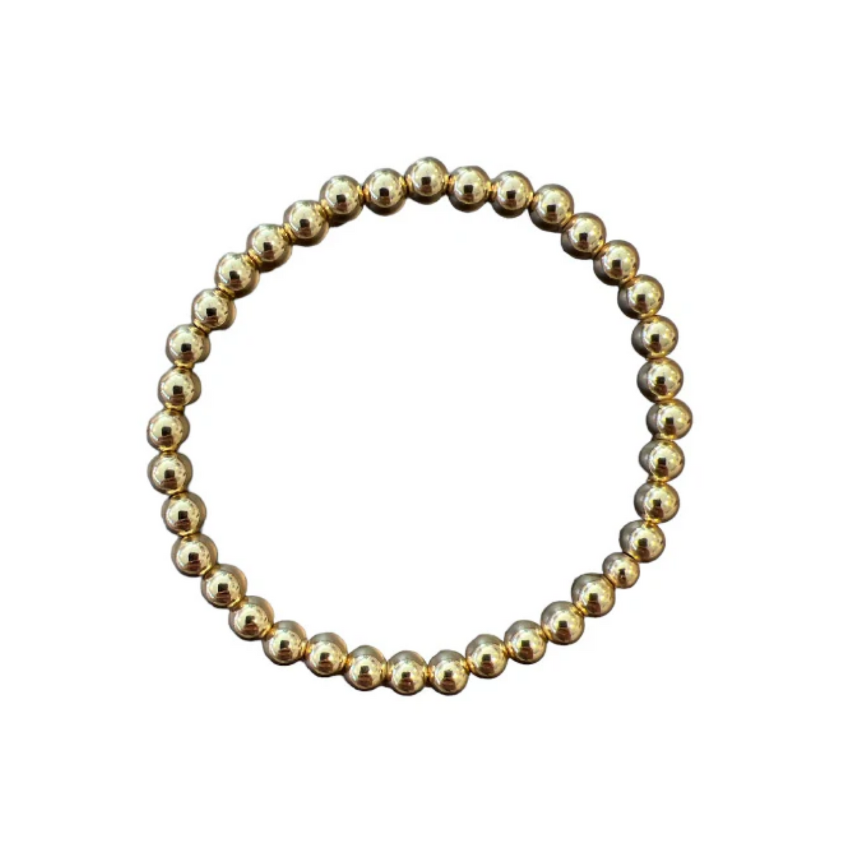 5mm Gold Bead Stretch Bracelet
