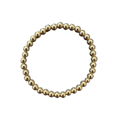 5mm Gold Bead Stretch Bracelet