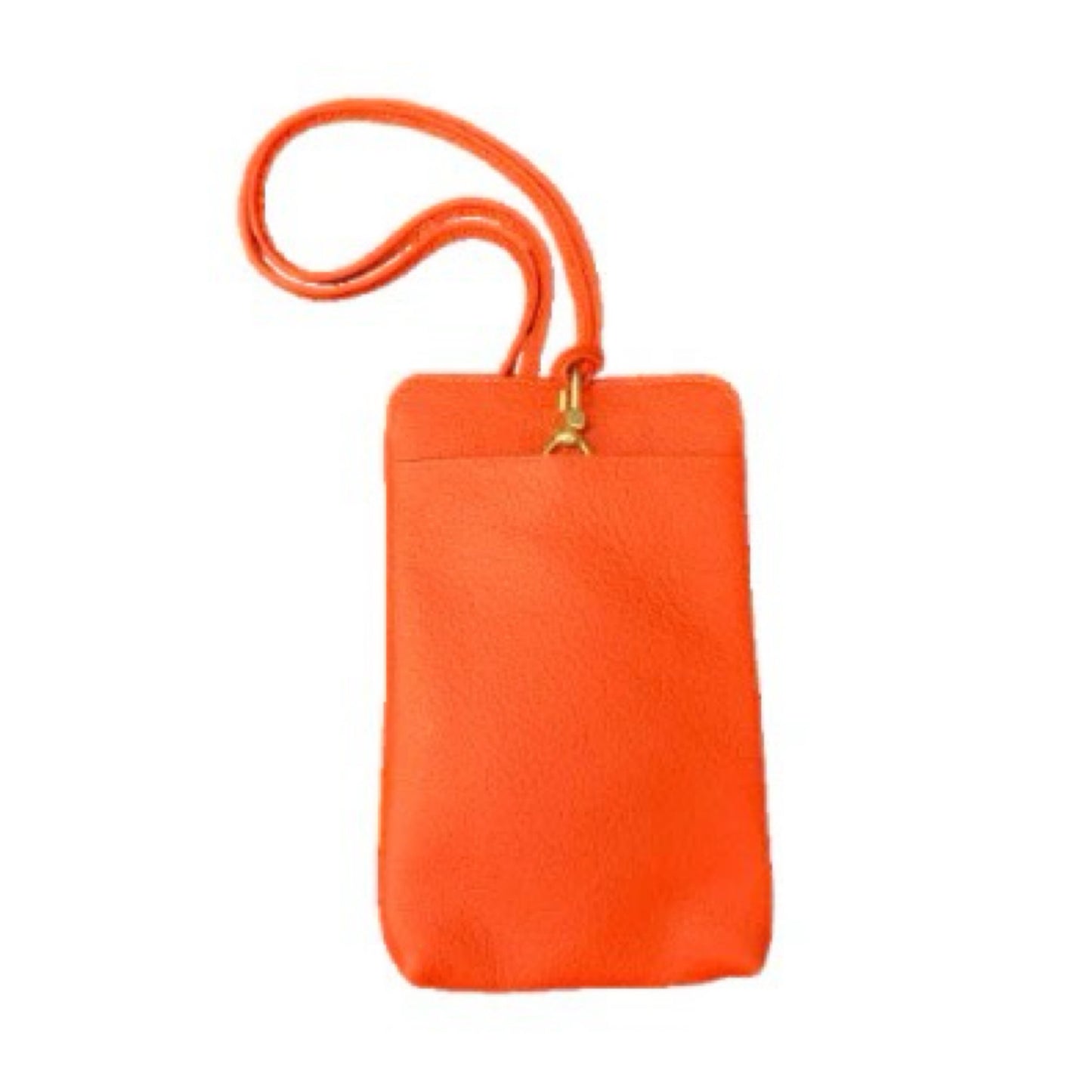 Papaya Pebble Grain Paris Phone Purse