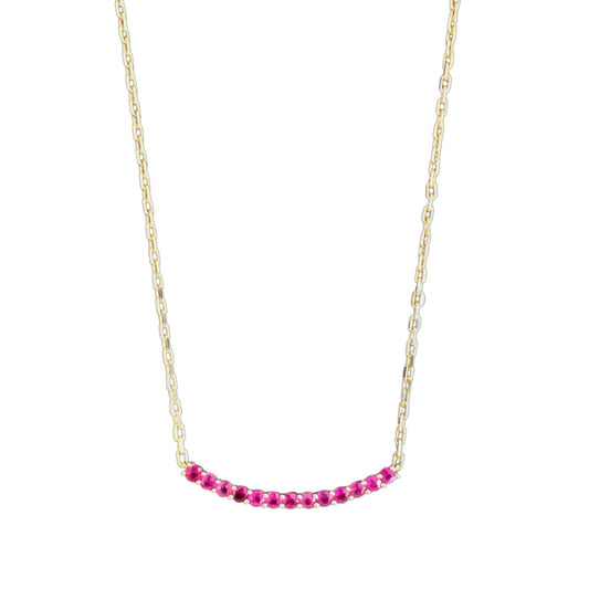 Ruby Stick Necklace