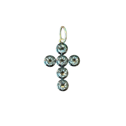 White Topaz Cross Pendant