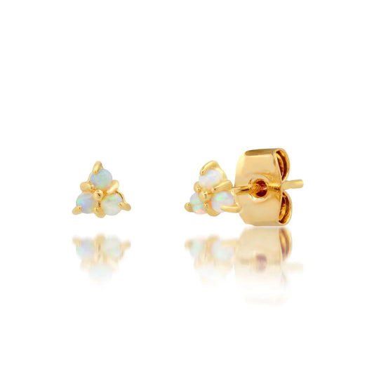 Trinity Opal Cluster Studs