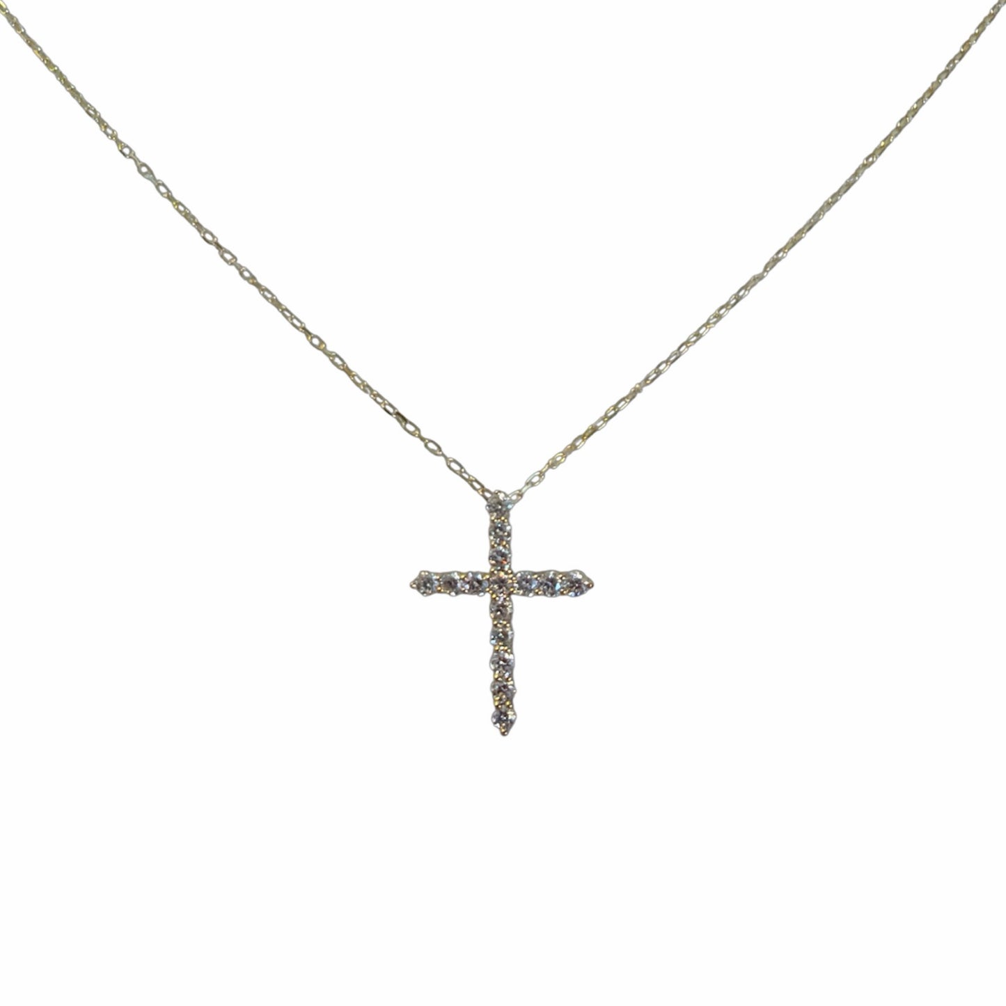 Lab Grown Diamond Cross Necklace