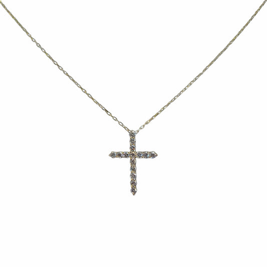 Lab Diamond Cross Necklace