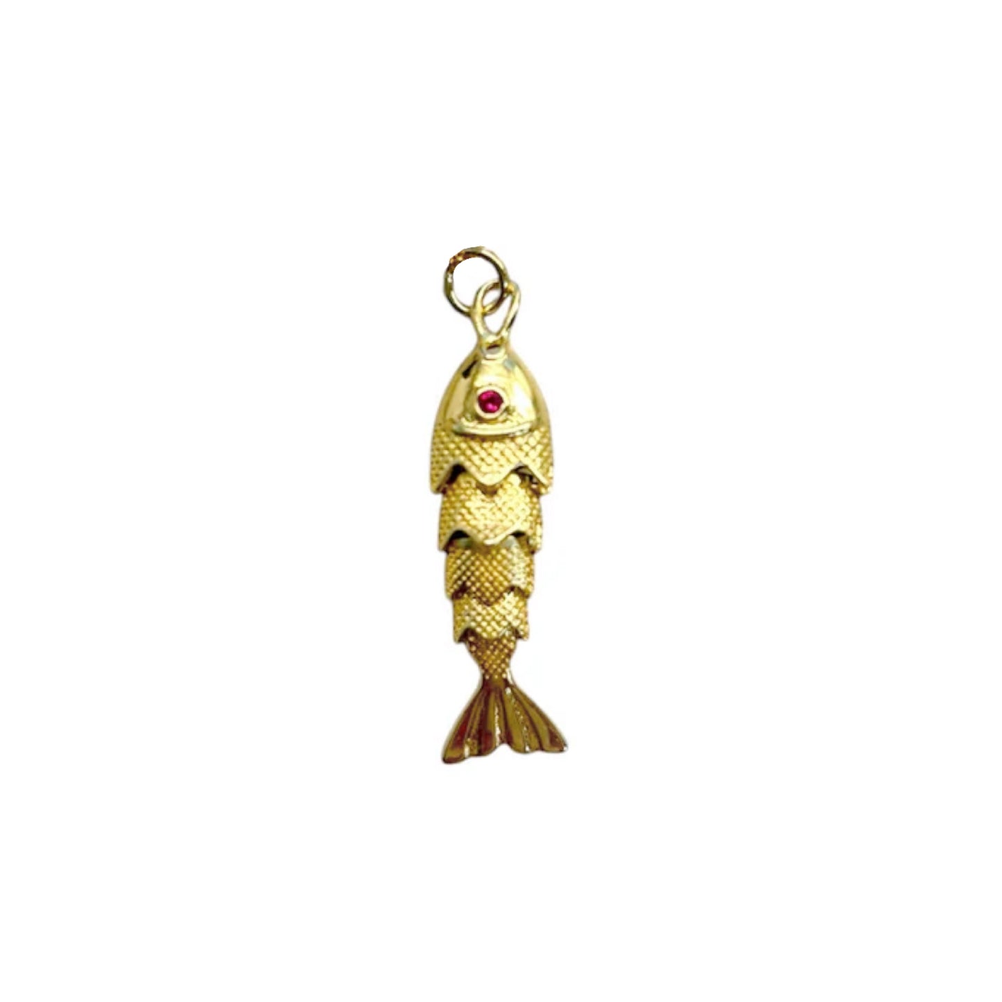 Gold Fish Necklace Charm