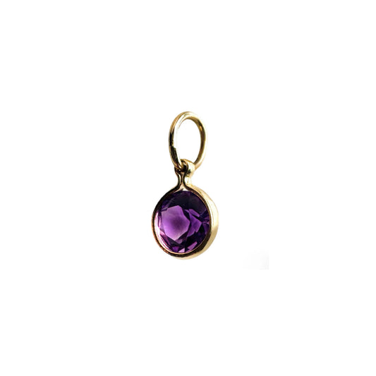 Round Amethyst Pendant