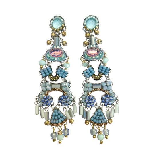 Large Blue Bird Earrings