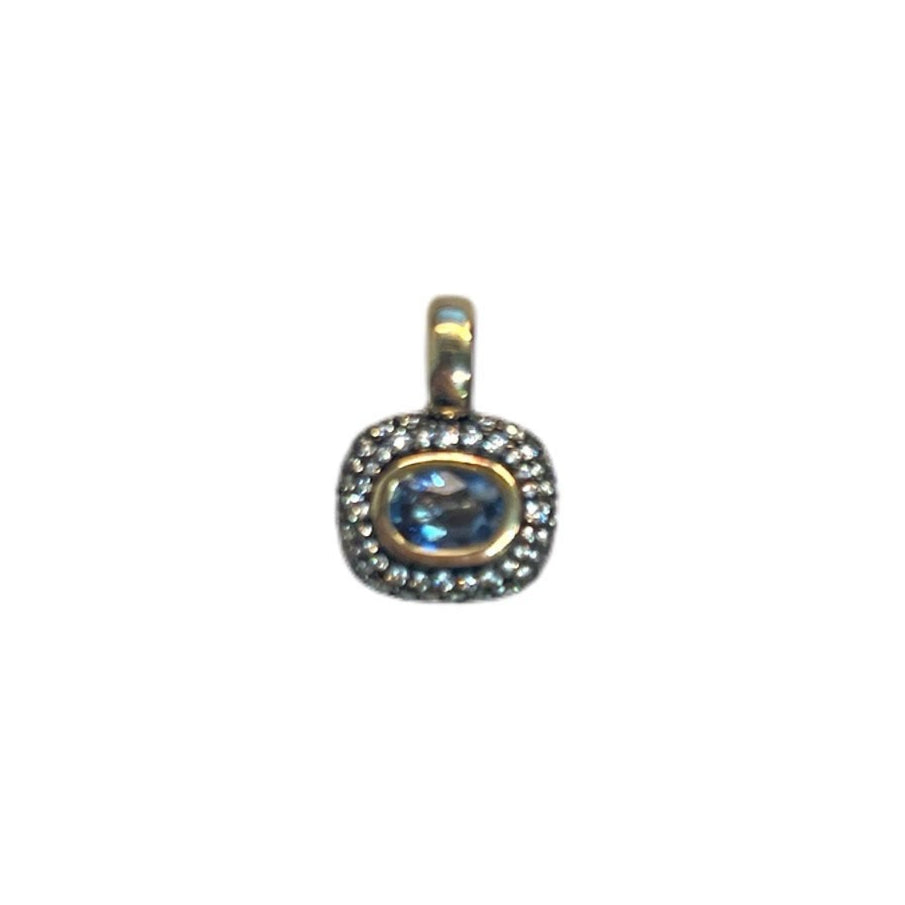 Sapphire Two-Toned Pendent