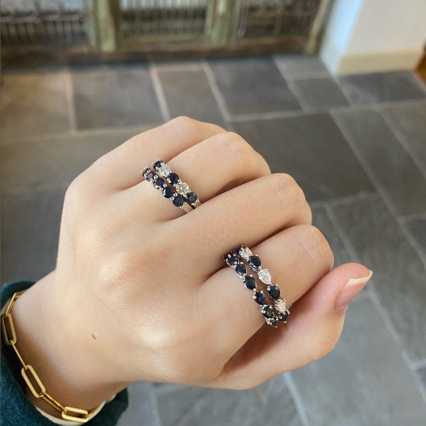Pear Shape Sapphire Ring