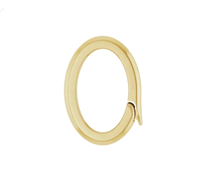 Oval Gold Clasped Enhancer