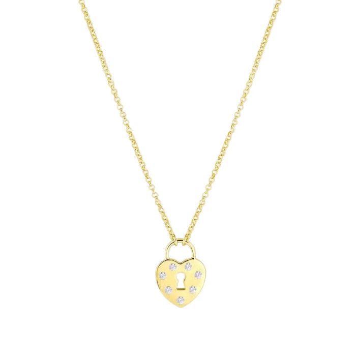 Heart Padlock Necklace