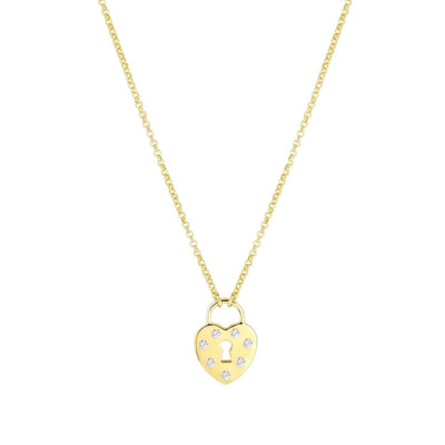 Heart Padlock Necklace