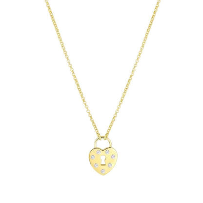 Heart Padlock Necklace