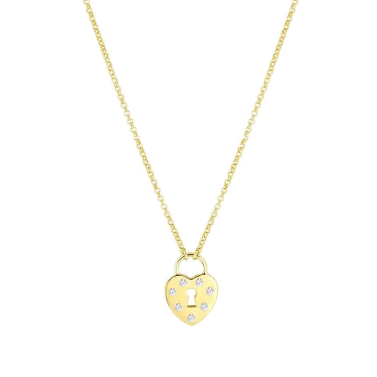 Heart Padlock Necklace