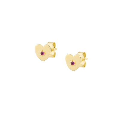 Mini Heart Starburst Stud Earring