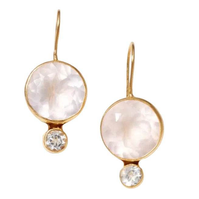 Rose Quartz Midi Earrings