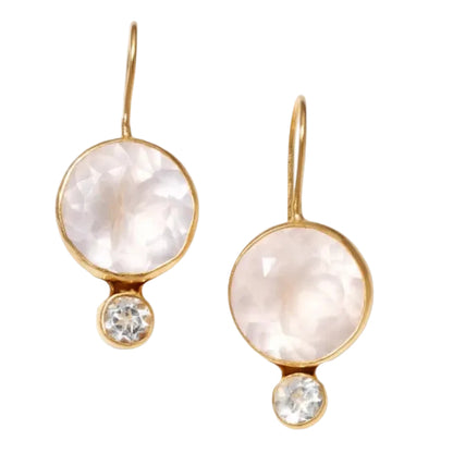 Rose Quartz Midi Earrings