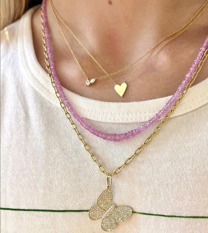 Mini Gold Heart Necklace
