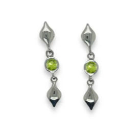 Peridot & Teardrop Earrings