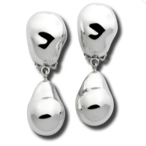 Baroque Drop Clip-On Earrings