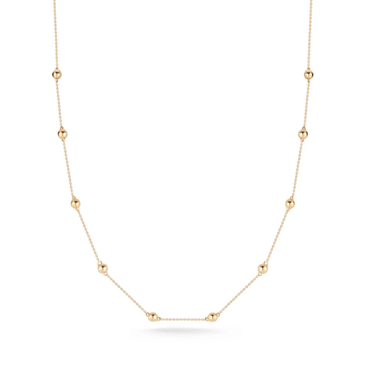 Poppy Rae Pebble Station Necklace