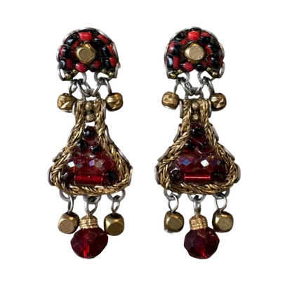 Small Noble Wine Earrings