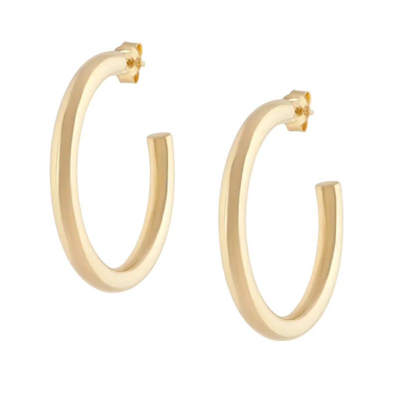 Gold Tube Hoops