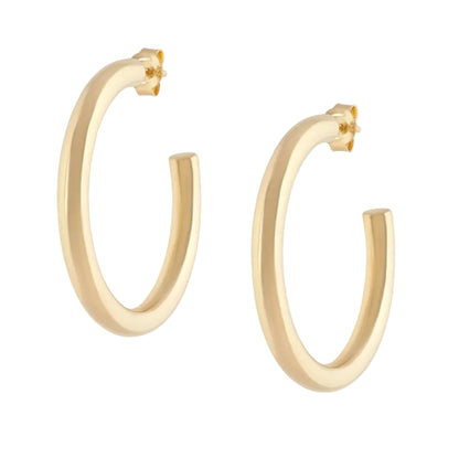 Gold Tube Hoops