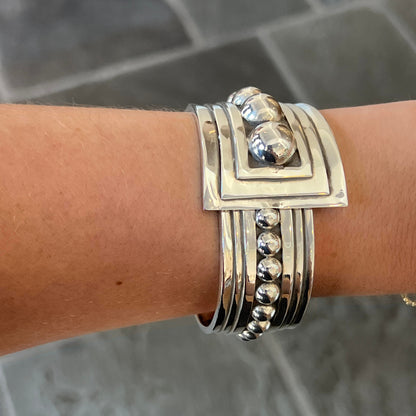 Sterling Silver Hinge Bracelet
