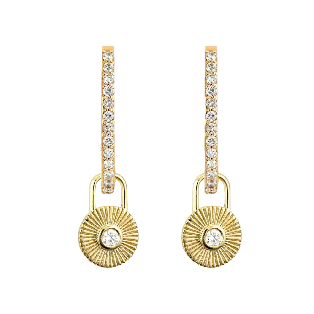 Tiny Diamond Earring Charms
