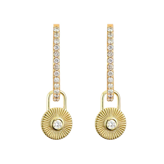 Tiny Diamond Earring Charms