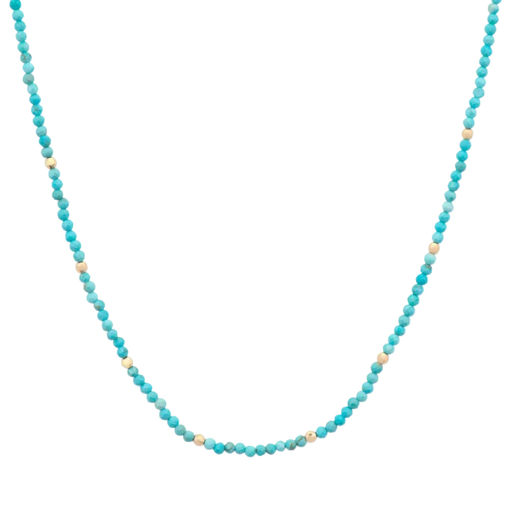 Delicate Turquoise Beaded Chain