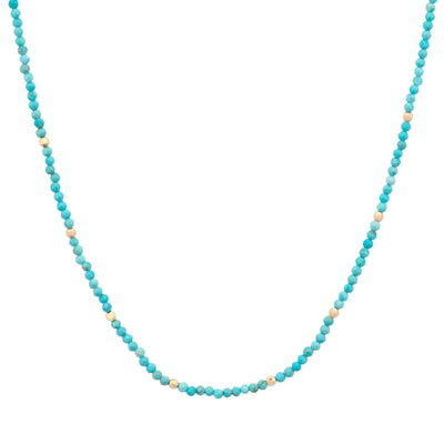 Delicate Turquoise Beaded Chain