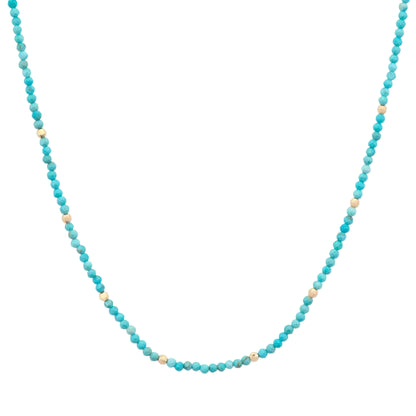 Delicate Turquoise Beaded Chain