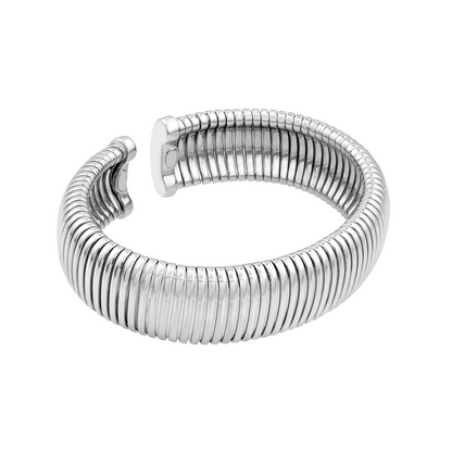 18mm Sterling Silver Tubogas Open Bangle