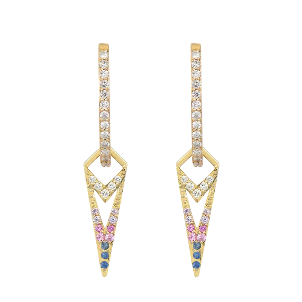 Ombre Dagger Earring Charms
