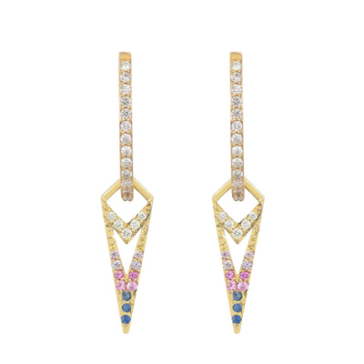 Ombre Dagger Earring Charms