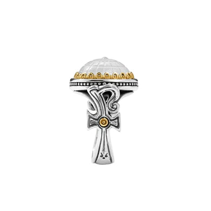 Mother of Pearl Doublet Dome Ring