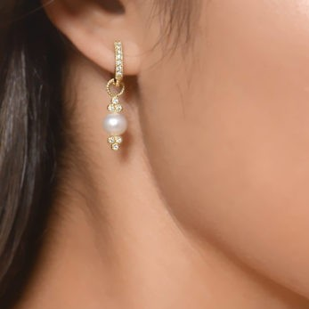 Small Provence Pearl Earring Charms